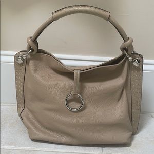 BCBG Maxazria Tan Leather Hobo Purse